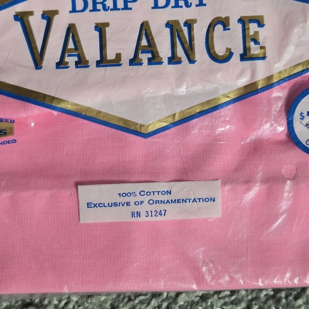 RARE VINTAGE NEW IN PKG‎ Woolworth's Drip Dry Valance 70